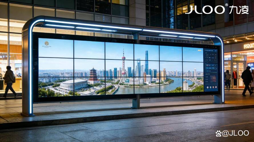 九凌jloo户外广告机多屏宣传栏:顺应数字化潮流,重构户外传播新生态